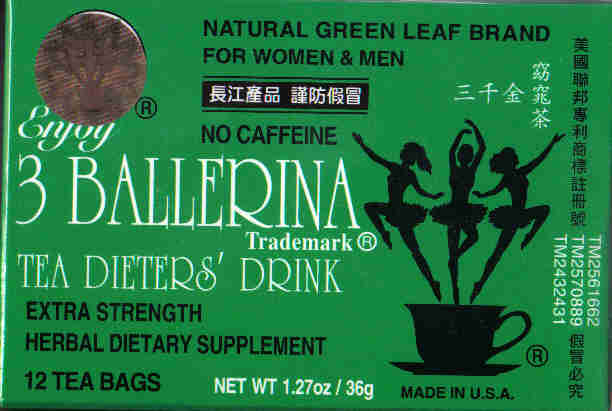 3 Ballerina Tea (Extra Strength) 12 Tea Bags