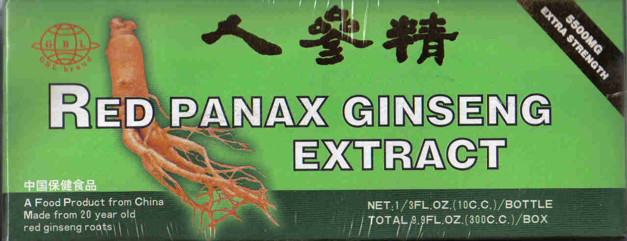 Red Panax Ginseng Extract 5500mg (30 Vials)
