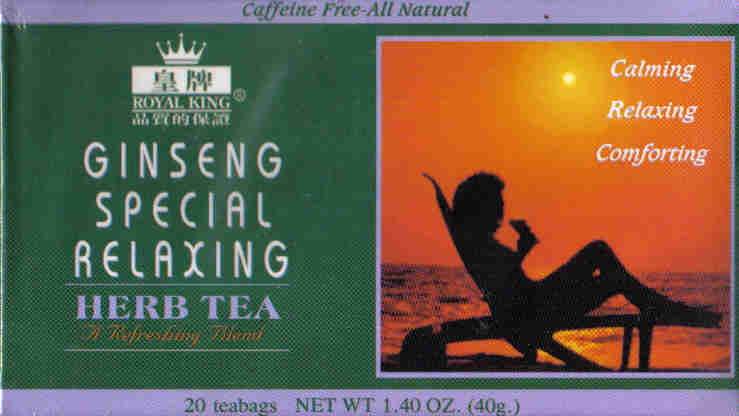 Ginseng Special Relaxing Tea* (20 Tea Bags)